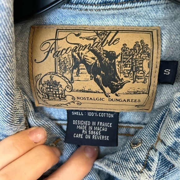 Faconnable Jackets & Coats | Faconnable -
Denim Vest Small 100% cotton - Picture 4 of 5